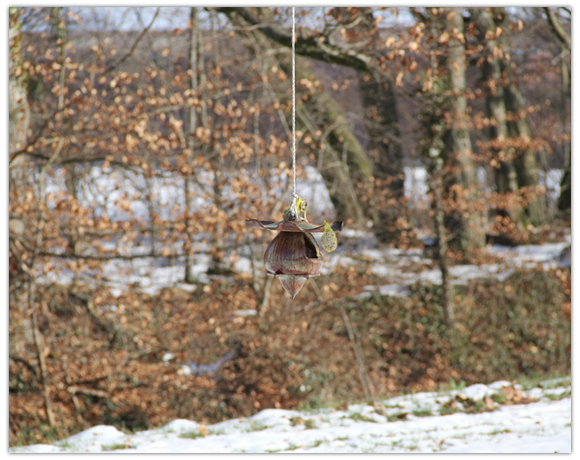 Mangeoire à oiseau en céramique