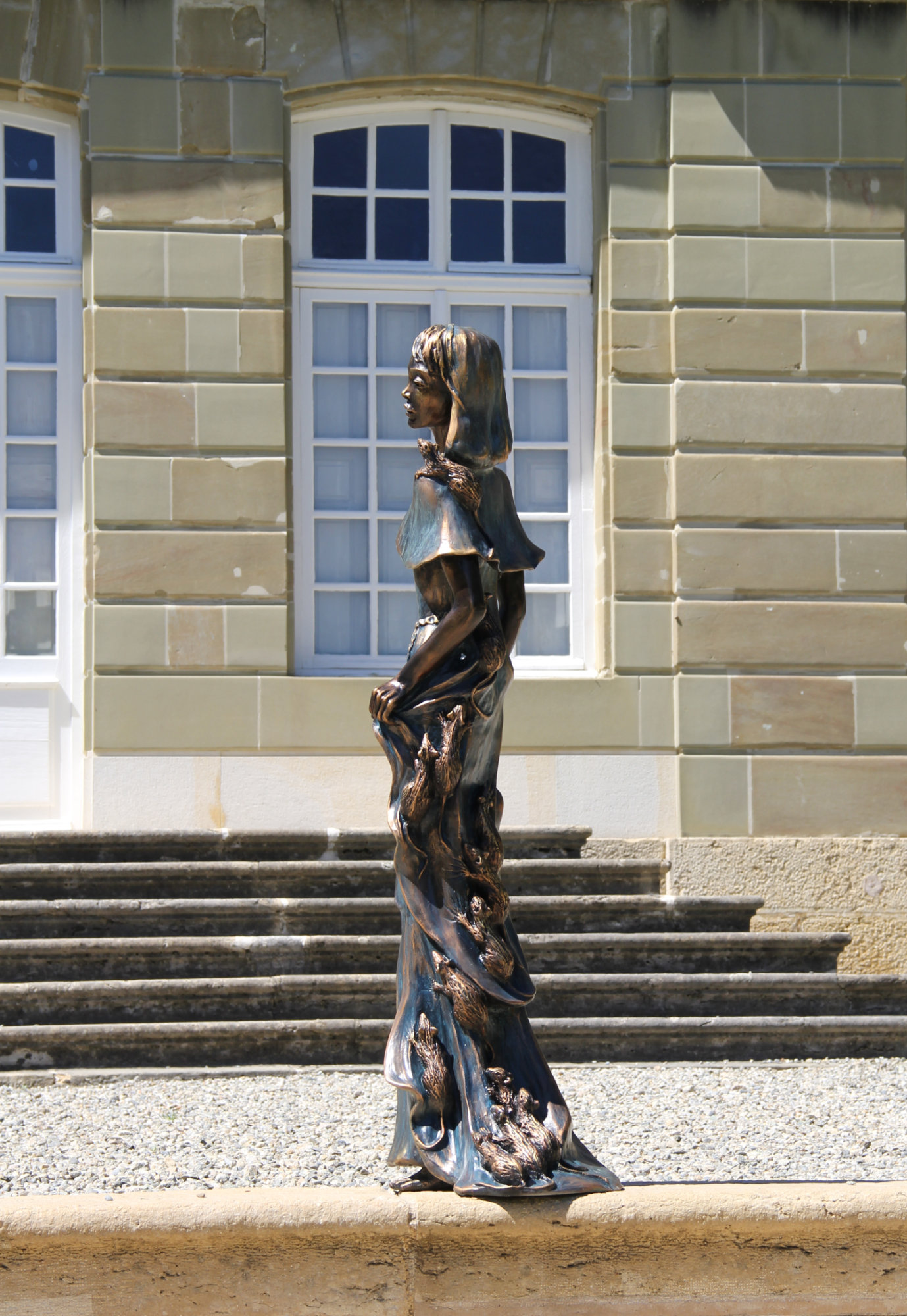 Charmeuse de rat - sculpture