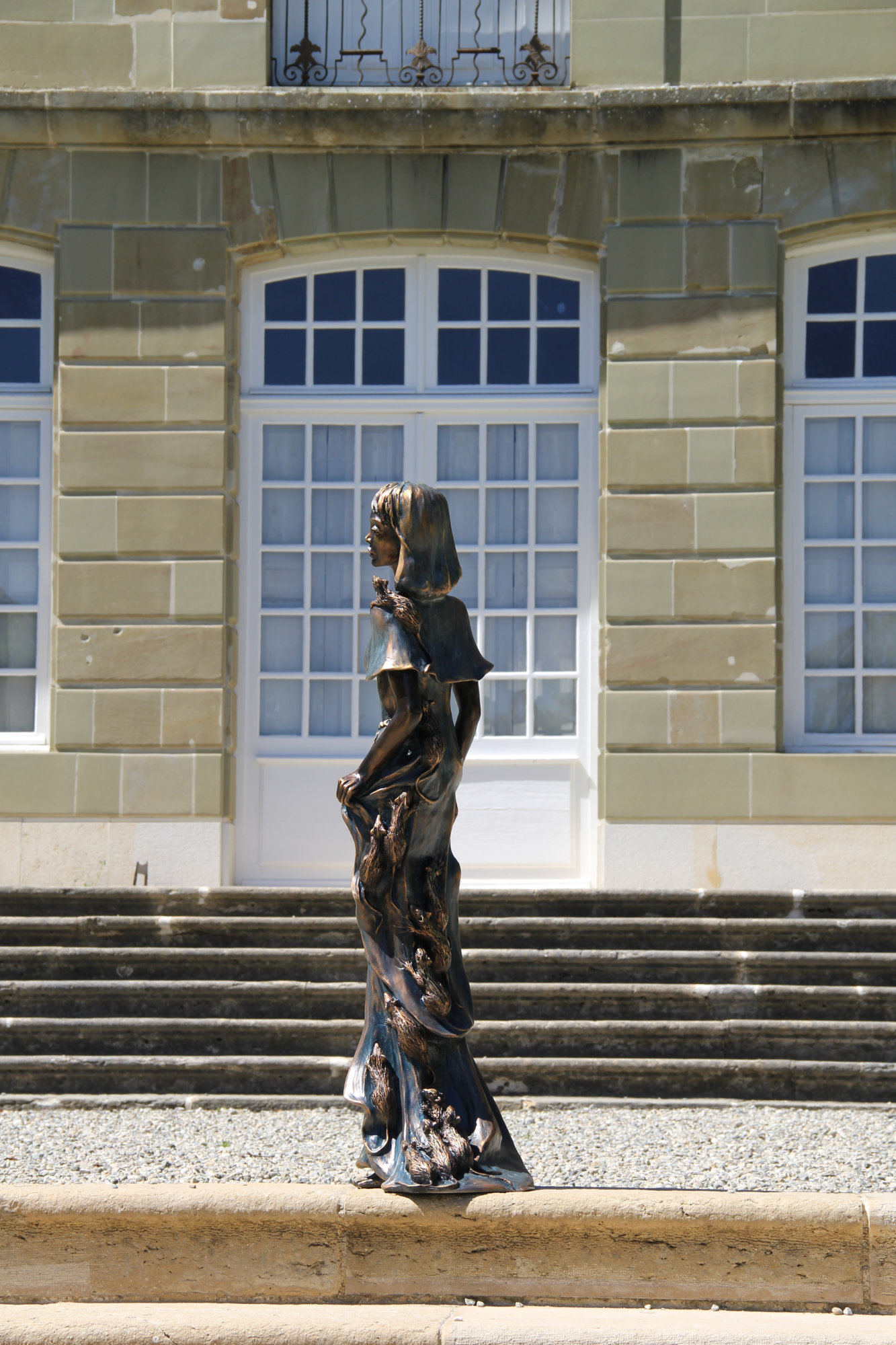 Charmeuse de rat - sculpture