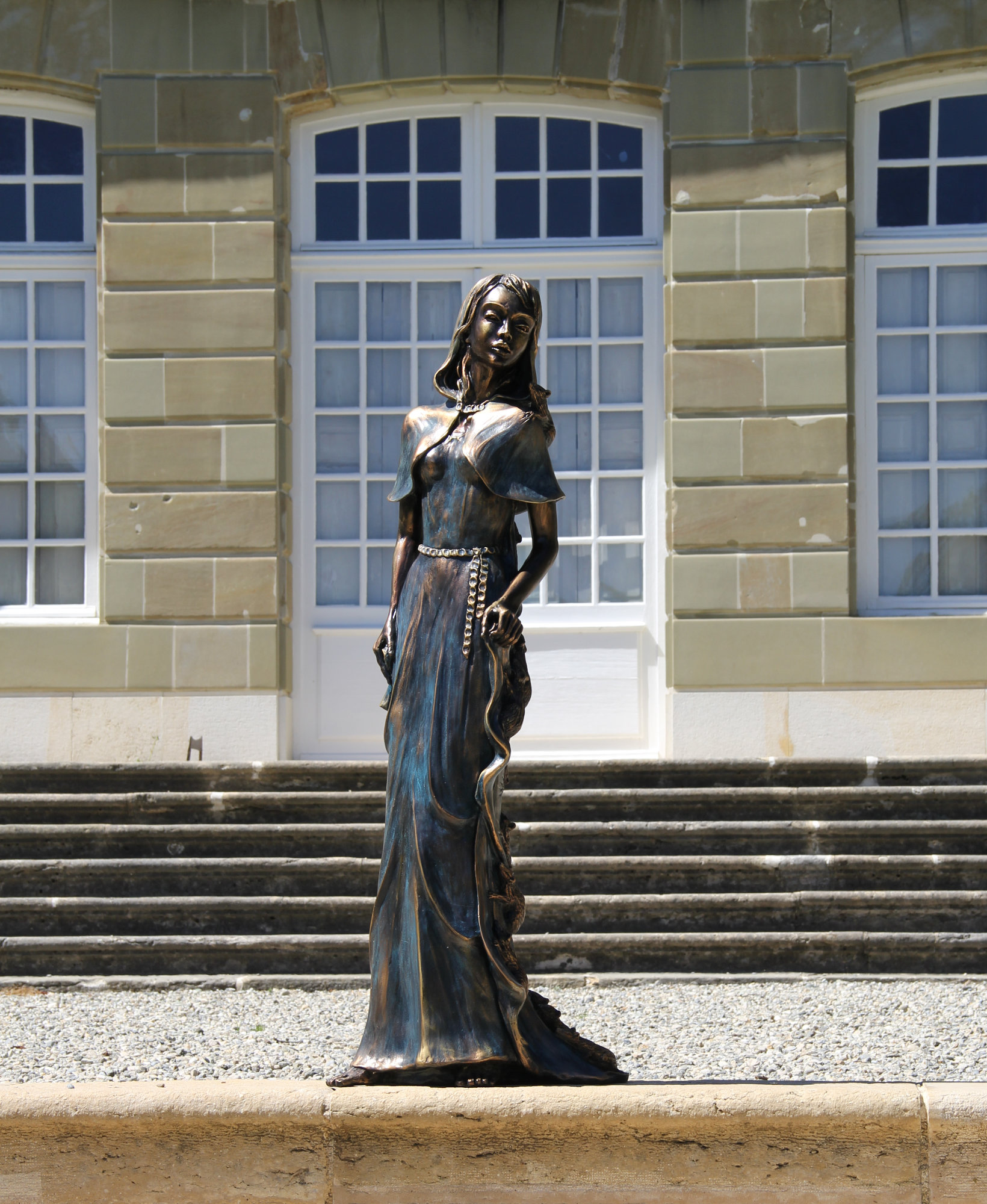 Charmeuse de rat - sculpture